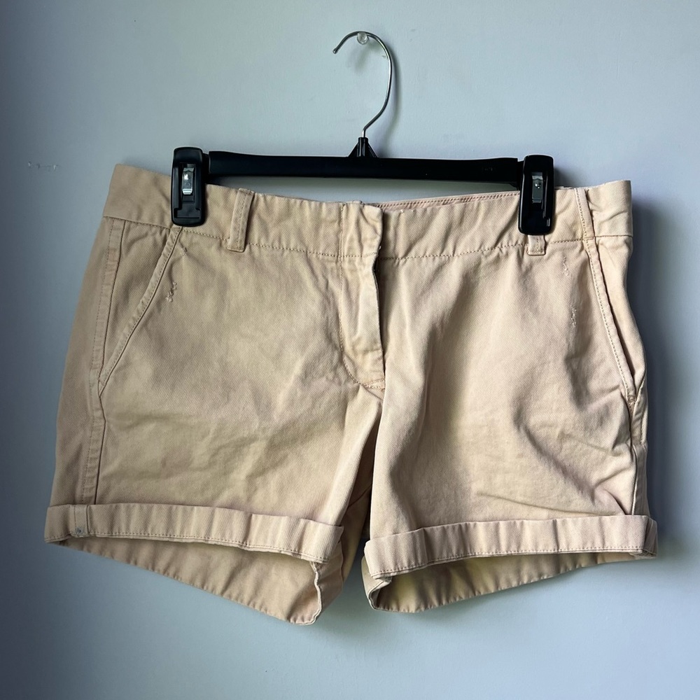 J. CREW BOYFRIEND TAN SHORTS